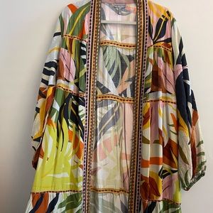 Anthropologie Conditions Apply Tropical Kimono
